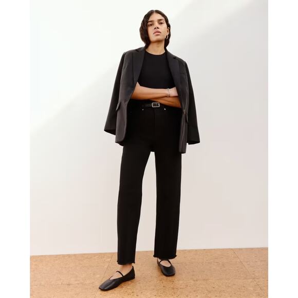 Everlane The Way-High Jean in Coal Black 30 Long NWT - Picture 6 of 14